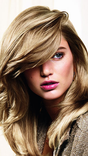 photo of hair made luxurious by using Keune products