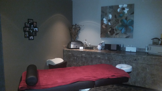 photo of private massage treatment area